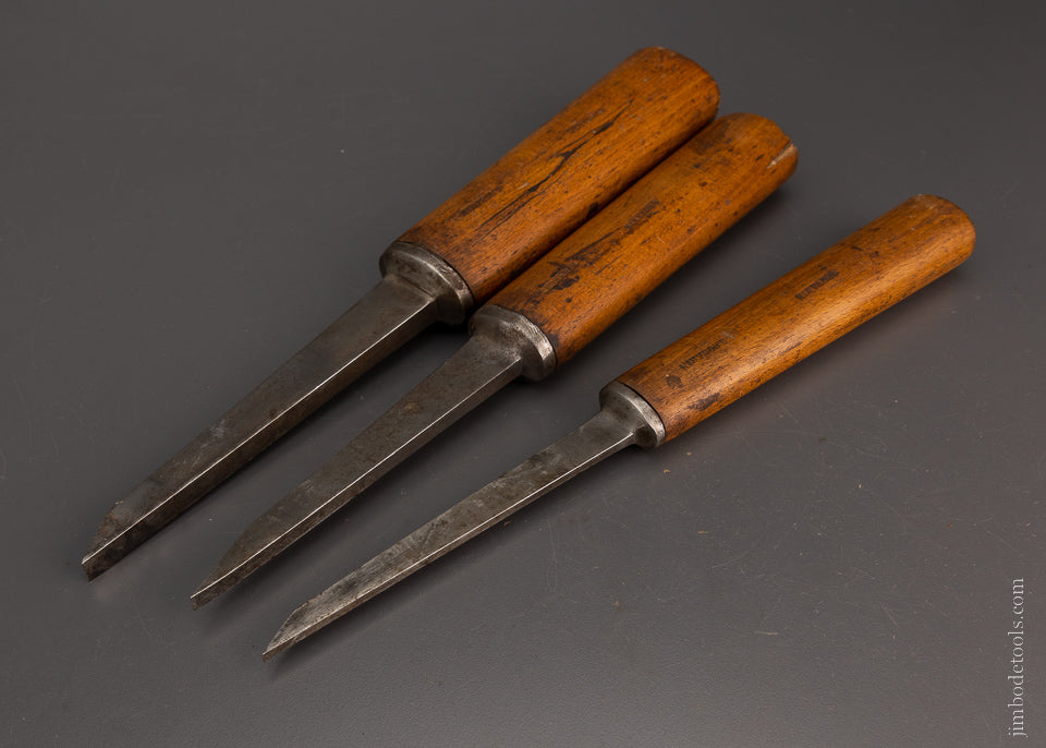 Set of 3 MAW & STALEYS Pig Sticker Mortise Chisels - 105728