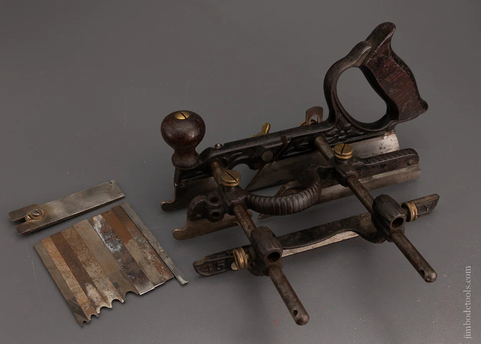 STANLEY No. 45 Combination Plane with 10 Cutters & 2 Stops - 105833