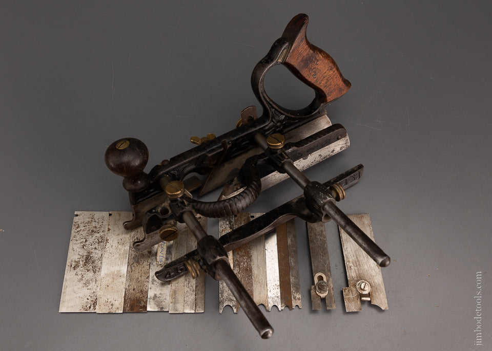 Good User STANLEY No. 45 Combination Plane with 15 Cutters & 2 Stops. - 105834