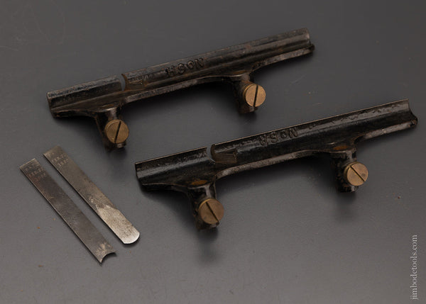 STANLEY No. 6 Hollow & Round Bottoms for No. 45 Plane with Irons in Original Box - 105870