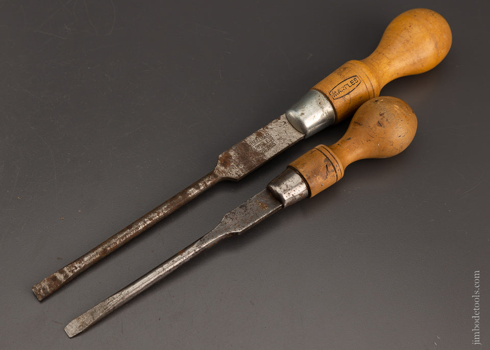 Pair MARPLES Boxwood Handle Screwdrivers - 105885