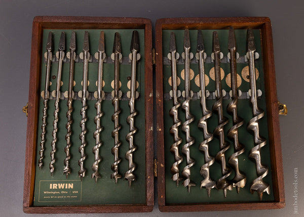 Complete Set of 13 IRWIN Auger Bits Fine in Original Box - 105914