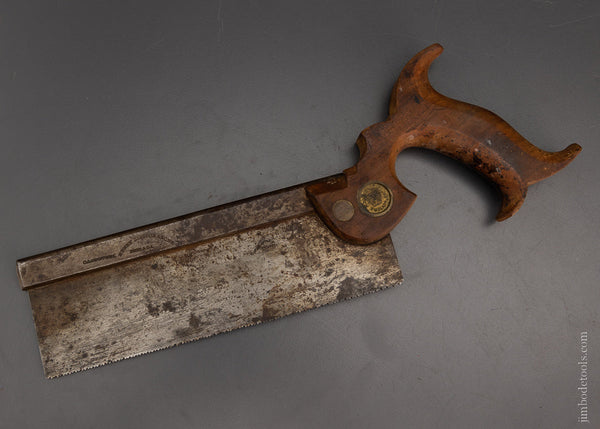 Early DISSTON 8 Inch Dovetail Saw - 105957