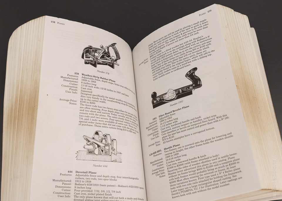 Book:  ANTIQUE & COLLECTIBLE STANLEY TOOLS GUIDE TO IDENTITY & VALUE by John Walter - 105972