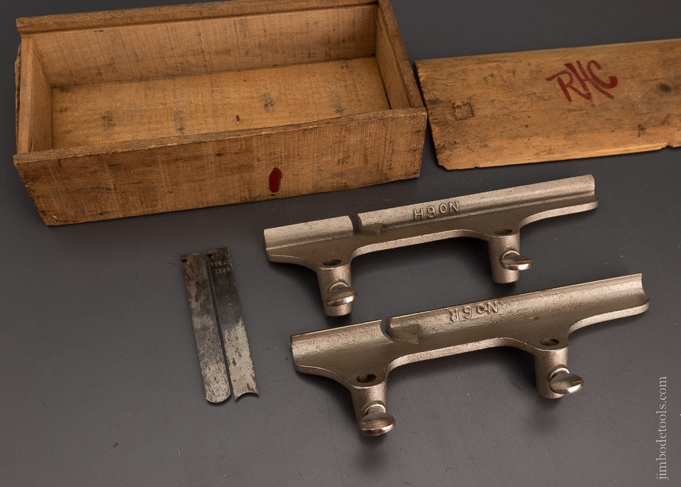 Rare Complete Set of Hollow & Round Bottoms for STANLEY No. 45 Plow Plane with Custom Boxes - 105993