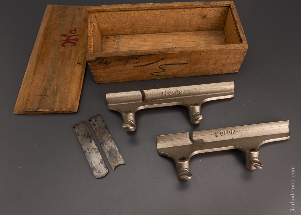Rare Complete Set of Hollow & Round Bottoms for STANLEY No. 45 Plow Plane with Custom Boxes - 105993