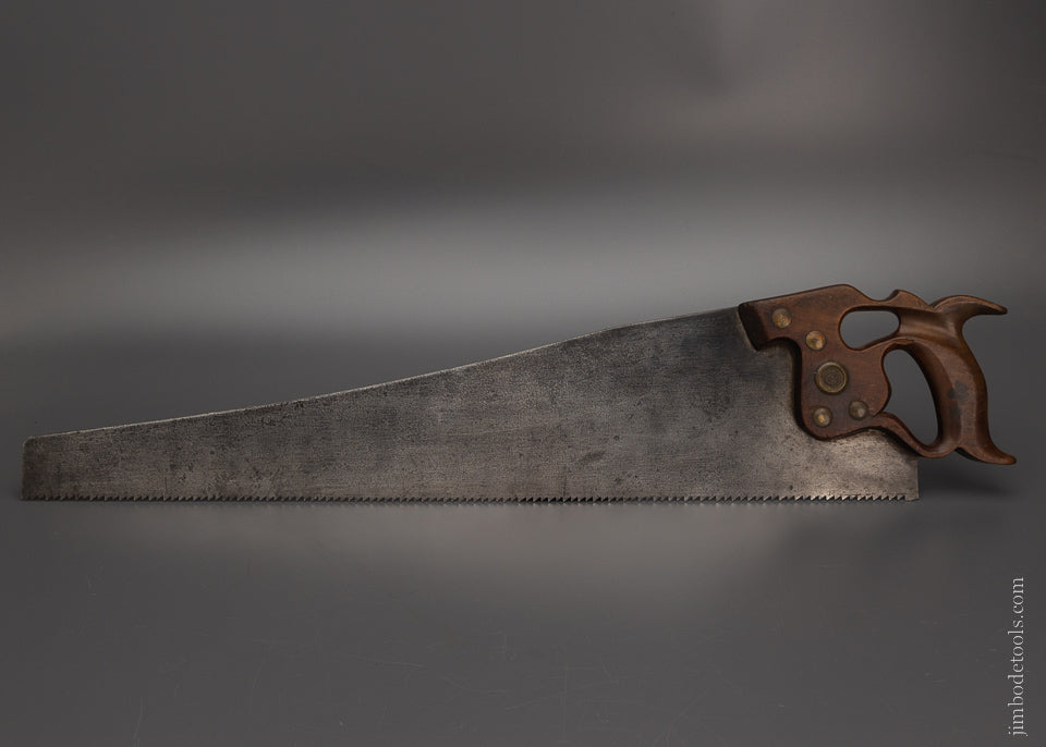 DISSTON D-8 Thumbhole Rip Hand Saw Just Sharpened - 106004