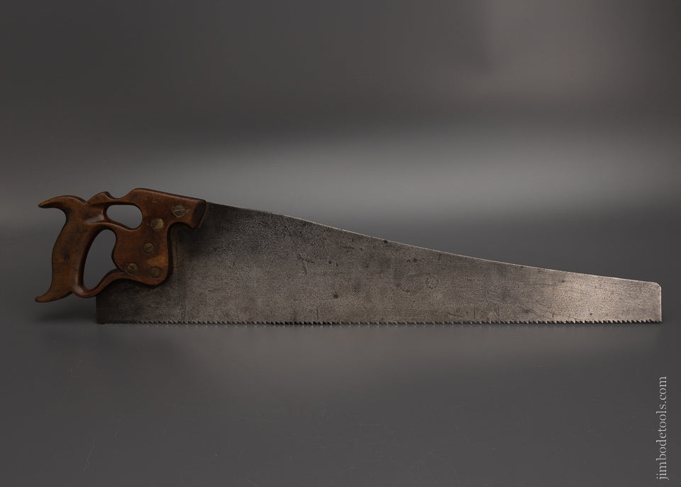 DISSTON D-8 Thumbhole Rip Hand Saw Just Sharpened - 106004
