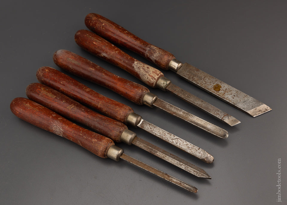 Set of 6 Good CRAFTSMAN Lathe Turning Chisels - 106013