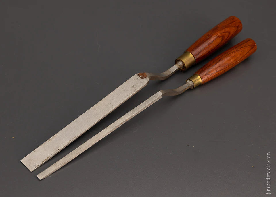 1/4 & 3/4 Inch Crank Neck Paring Chisels - 106045