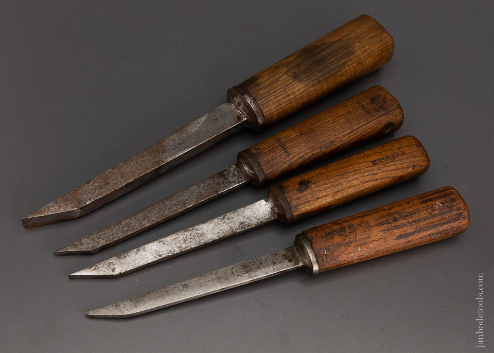 Good Set of 4 I. SORBY Pig Sticker Mortise Chisels - 106061
