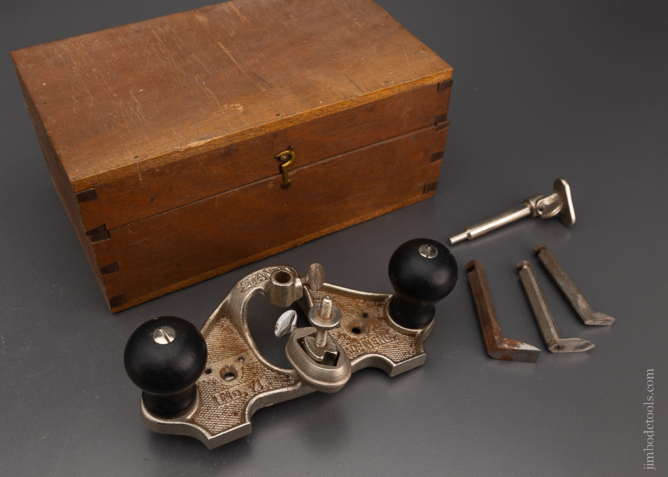 STANLEY No. 71 Router Plane 100% Complete in Custom Mahogany Box - 106 ...