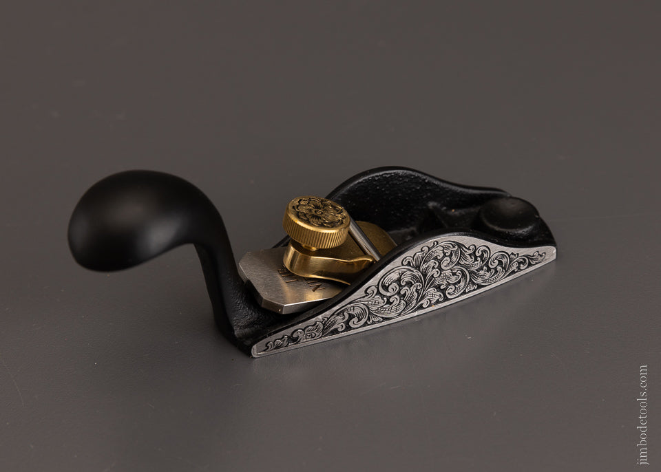 LIE NIELSEN No. 100 Model Maker’s Block Plane Engraved by MIKHAIL DAVYDOV Mint in Box - 106088