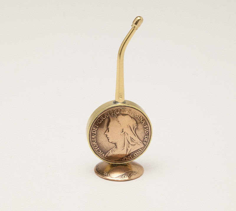 Exquisite Miniature Oil Can Made From 1890's English Penny