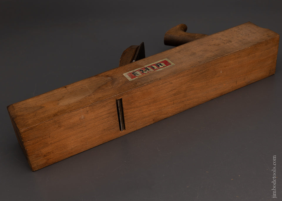 Extra Fine Little-Used 17 Inch Wooden Jack Plane by EMIR with Decal - 106134