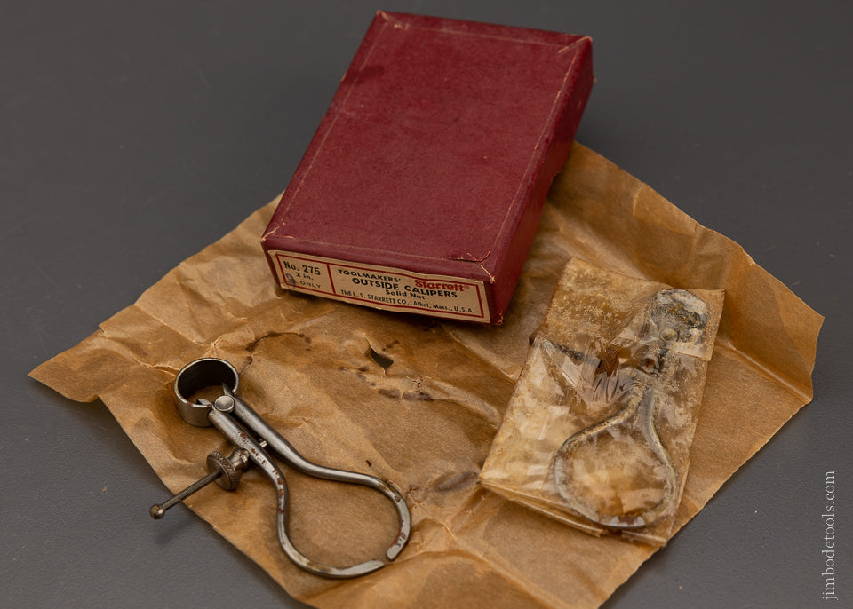 2 STARRETT No. 275 Outside Caliper Mini 2 Inch in Box - 106142