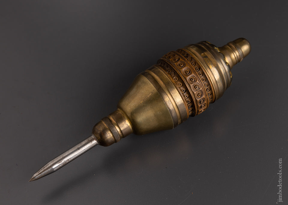 Beautiful Brass & Comier Wood Ornate Plumb Bob 8 Inch - 106289