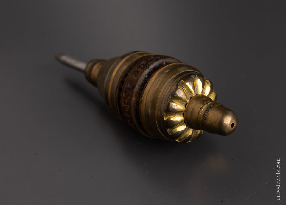 Beautiful Brass & Comier Wood Ornate Plumb Bob 8 Inch - 106289