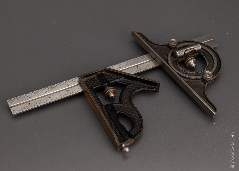 STARRETT Combination Square with Protractor Fine 12 Inch - 106322