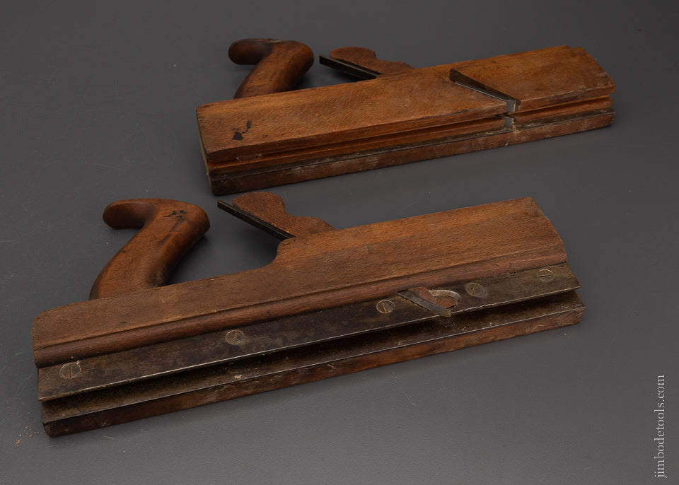 Nice User Pair of 3/4 Inch Tongue & Groove Planes by J. DENNISON - 106326