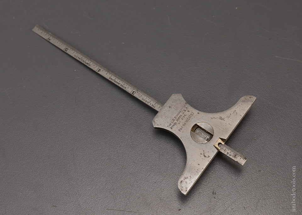 STARRETT No. 236 Depth Square & Protractor - 106371