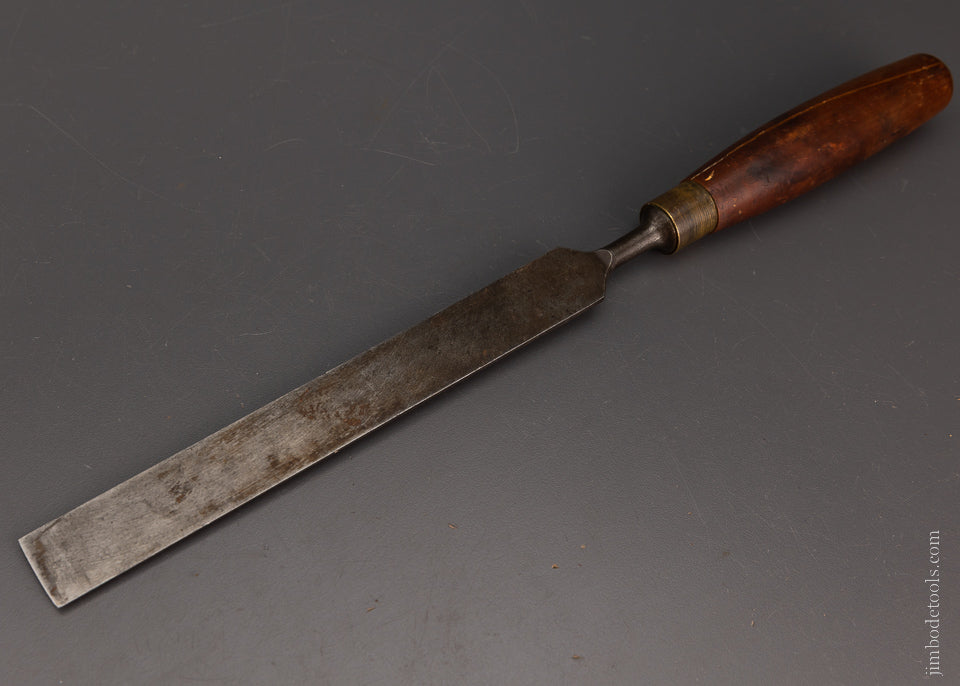 Long, Thin 1 Inch Paring Chisel with Boxwood Handle - 106380