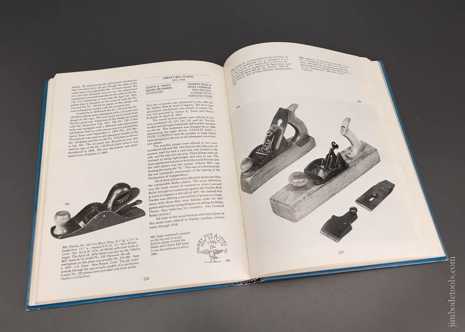 Book: PATENTED TRANSITIONAL & METALLIC PLANES IN AMERICA 1827-1927 VOL. 1 by Roger K. Smith - 106383