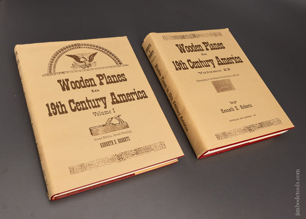 2 BOOKS: WOODEN PLANES IN 19TH CENTURY AMERICA Volumes I and II by Kenneth D. Roberts - 106384