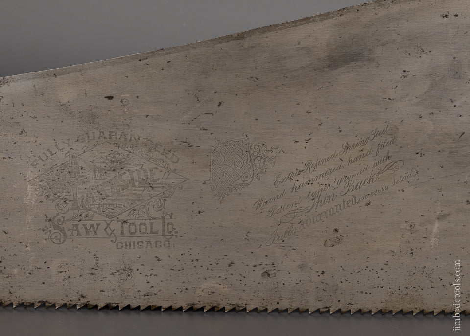 Like New LAKESIDE SAW & TOOL CO. Monster 28 Inch Thumbhole Rip Hand Saw - 106403
