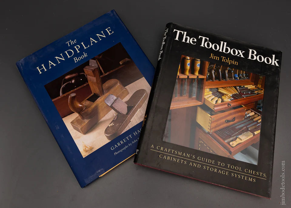 2 BOOKS: Book:  THE TOOLBOX BOOK by Jim Tolpin & THE HAND PLANE BOOK by Garrett Hack - 106415