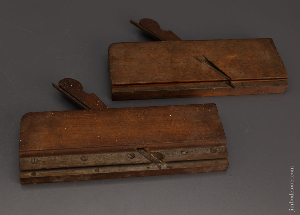 Very Rare Size Crisp & Fine 3/8 Tongue & Groove Plane Set by GREENFIELD TOOL CO. - 106420