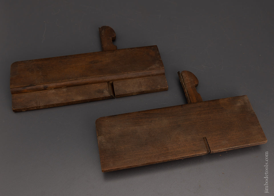 Fine Pair of American Side Bead Rabbet Planes by J. DENNISON - 106431