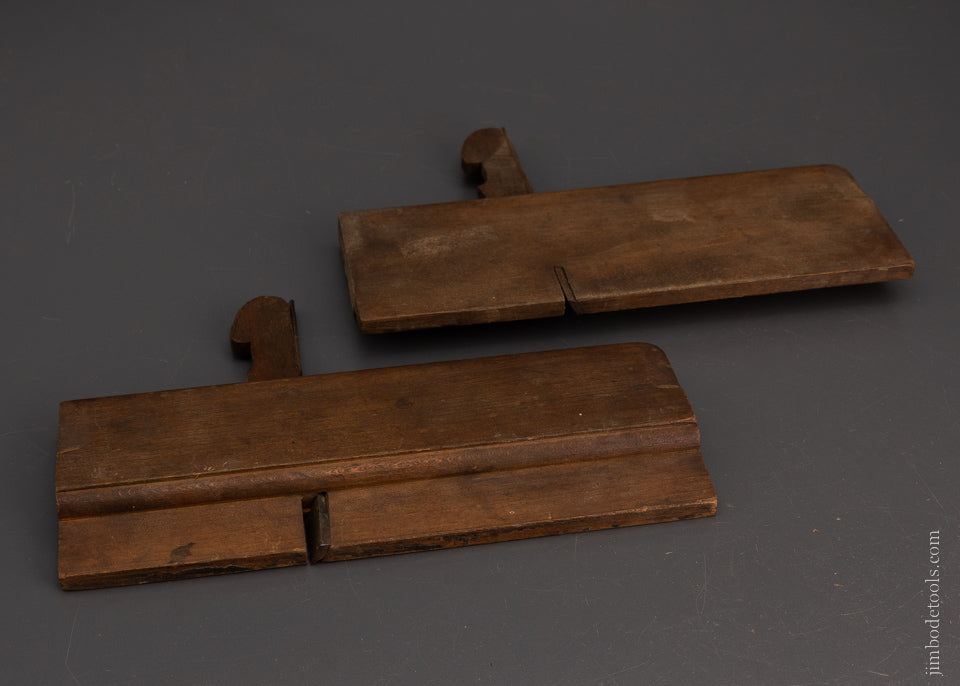 Fine Pair of American Side Bead Rabbet Planes by J. DENNISON - 106431