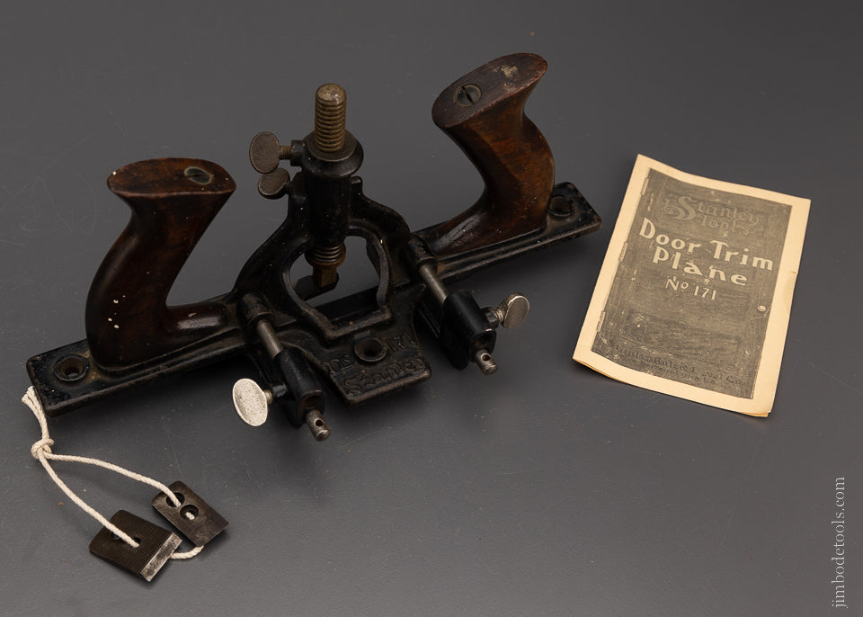 Extra Fine & 100% Complete STANLEY No. 171 Router Plane with all 3 Cutters - 106479