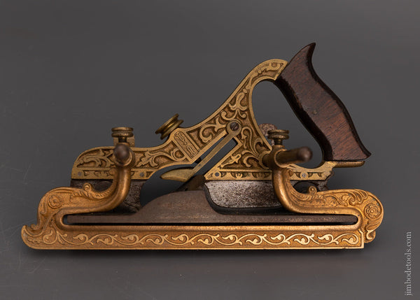 Gorgeous, Ornate STANLEY MILLERS PATENT No. 42 Gunmetal Plow Plane - 106512