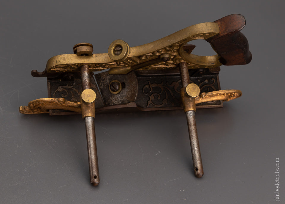 Gorgeous, Ornate STANLEY MILLERS PATENT No. 42 Gunmetal Plow Plane - 106512