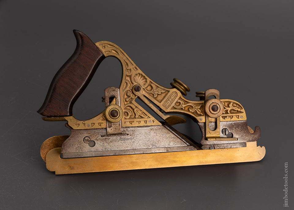 Gorgeous, Ornate STANLEY MILLERS PATENT No. 42 Gunmetal Plow Plane - 106512