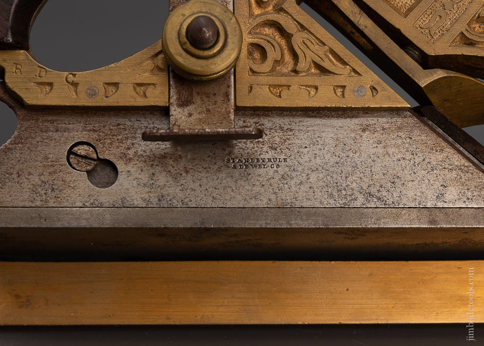 Gorgeous, Ornate STANLEY MILLERS PATENT No. 42 Gunmetal Plow Plane - 106512