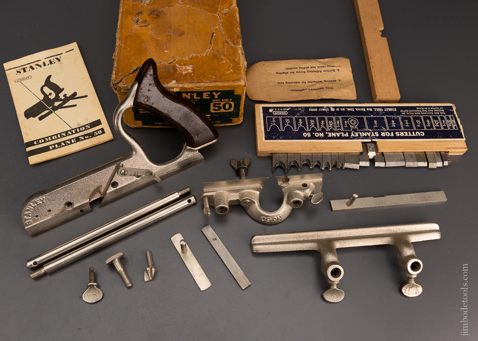 100% Complete STANLEY No. 50 Combination Plane Mint in Box - 106521
