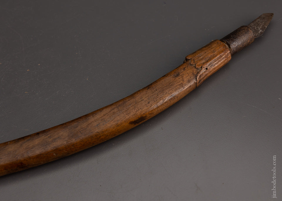 Rare Shoulder Knife for Marquetry Ornately Carved - 106564