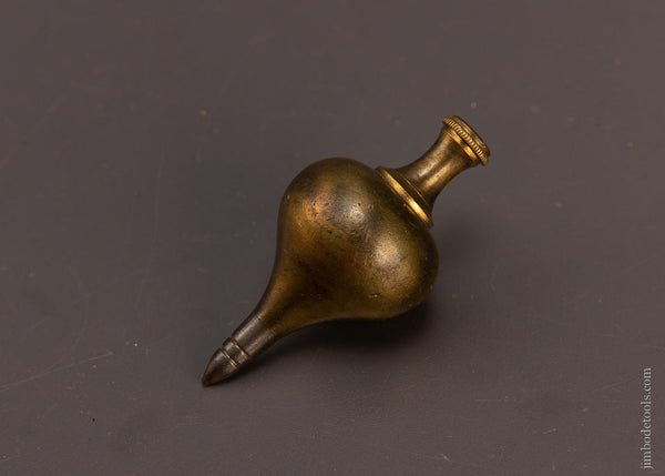 3 Inch Fancy Brass Plumb Bob with Steel Tip - 106635