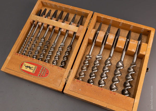 Fine RIDGWAY 13 Boring Machine Bit Set in Box - 106671