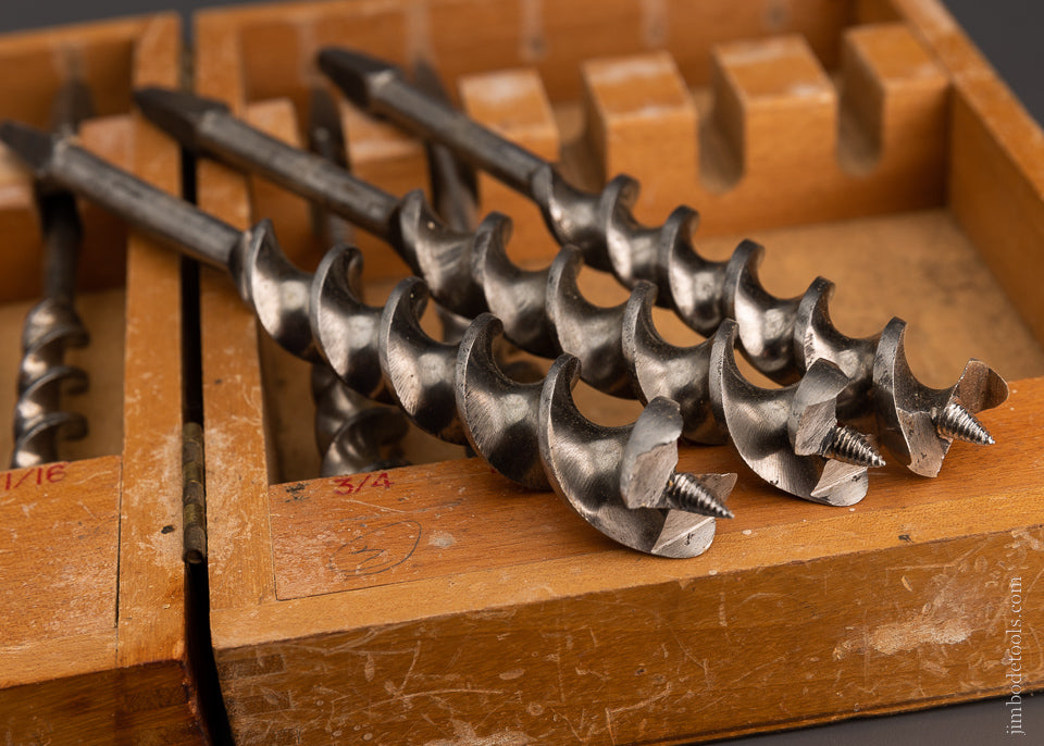 Fine RIDGWAY 13 Boring Machine Bit Set in Box - 106671