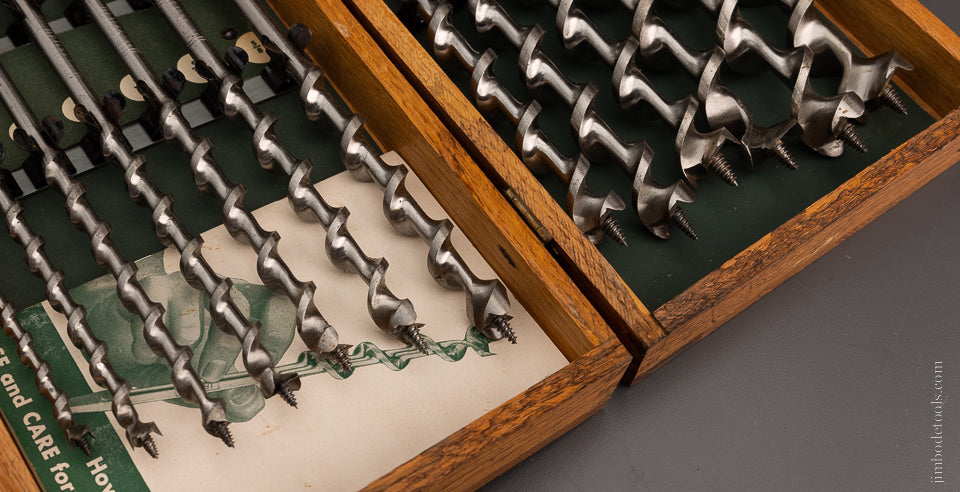 Complete Set of 13 IRWIN Auger Bits DEAD MINT in Original Box - 106672