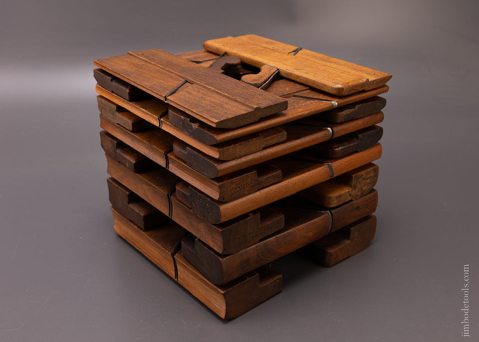 Complete Working Set of 18 Hollows & Rounds Molding Planes 2-18 EVENS - 106680