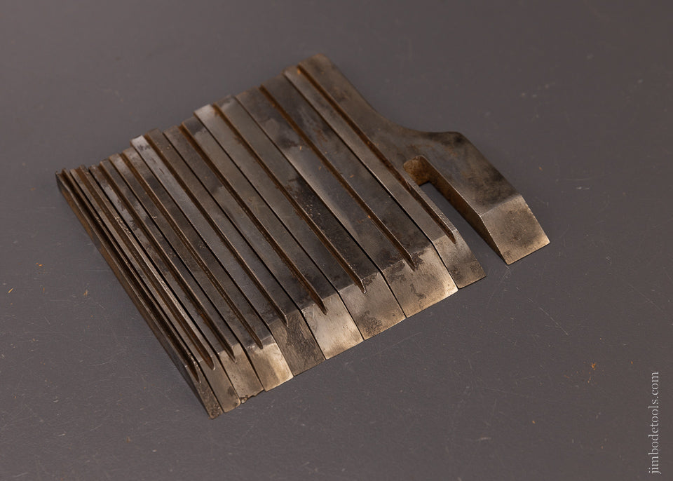 Complete Set of 9 Irons for MILLERS PATENT Planes No’s. 41, 42, 43, 44 In Original Box - 106691