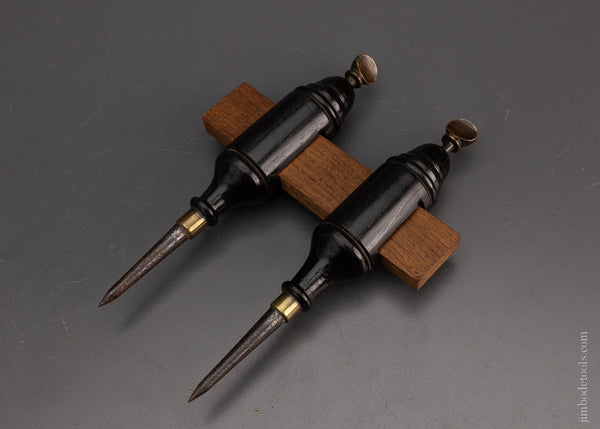Beautiful Rosewood Brass & Steel 8 1/4 Inch Trammel Points - 106697