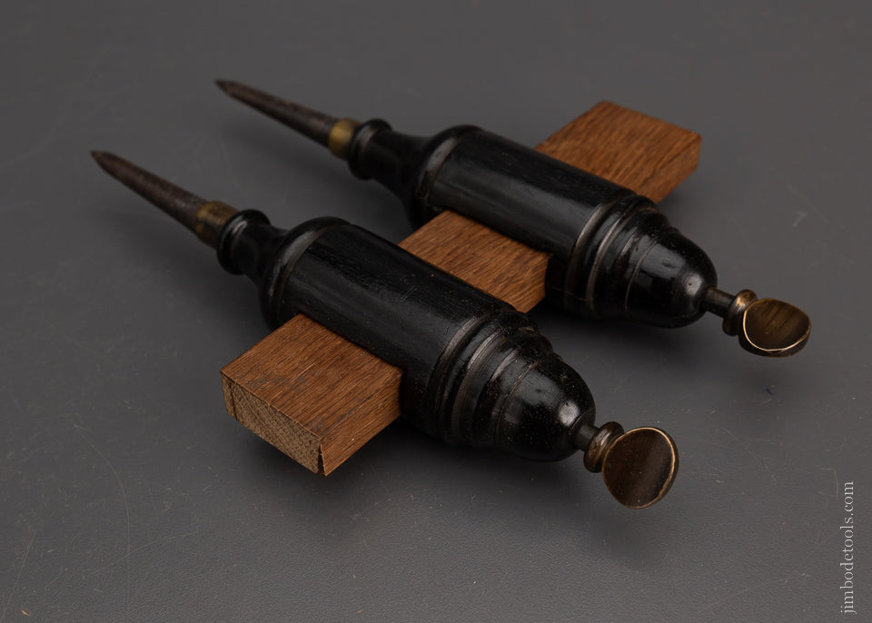 Beautiful Rosewood Brass & Steel 8 1/4 Inch Trammel Points - 106697