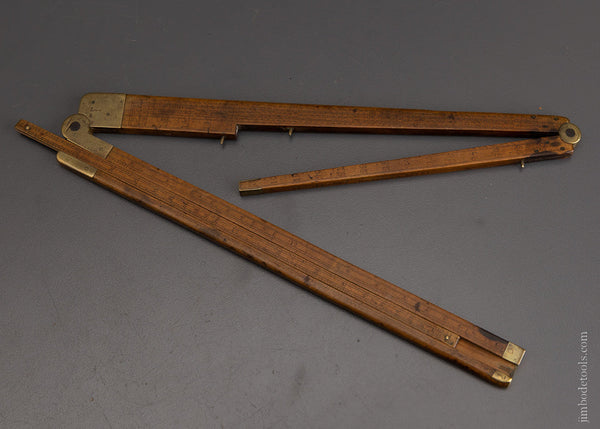 Rare “THOS FARILY UCKFIELD 1791” 3 Legged Calculating Slide Rule - 106699