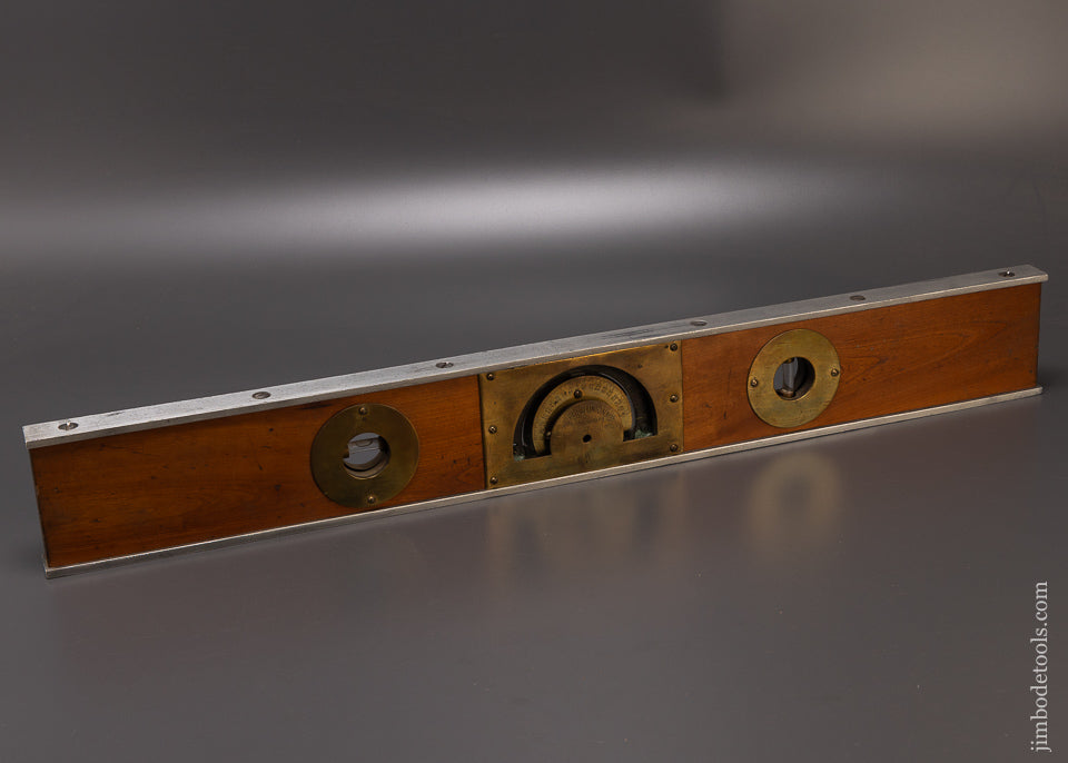 Premium BRADFORD UNION 30 Inch Inclinometer Plumb & Level Patented 1904 - 106727